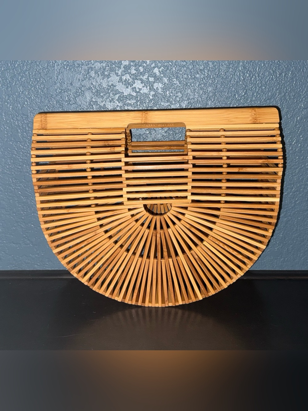 Cult Gaia Gaia’s Ark Bag bamboo natural half moon boho